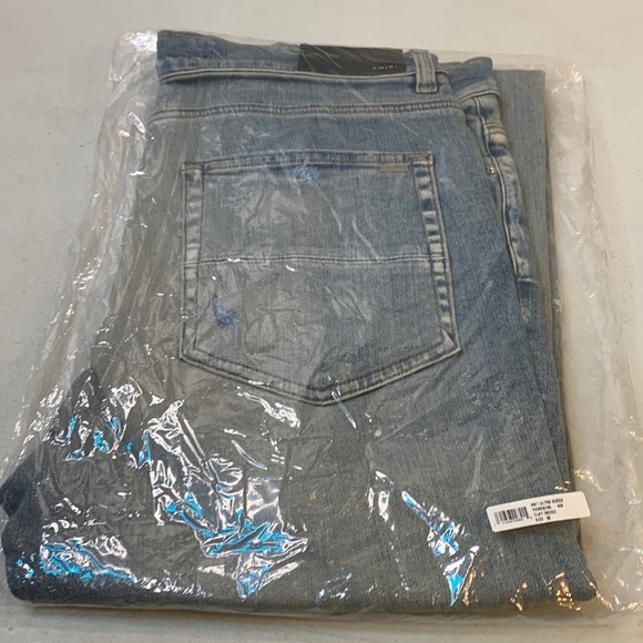 Amiri Mx1 Ultra-Suede Skinny Jeans Size 36 NWT - Picture 3 of 16